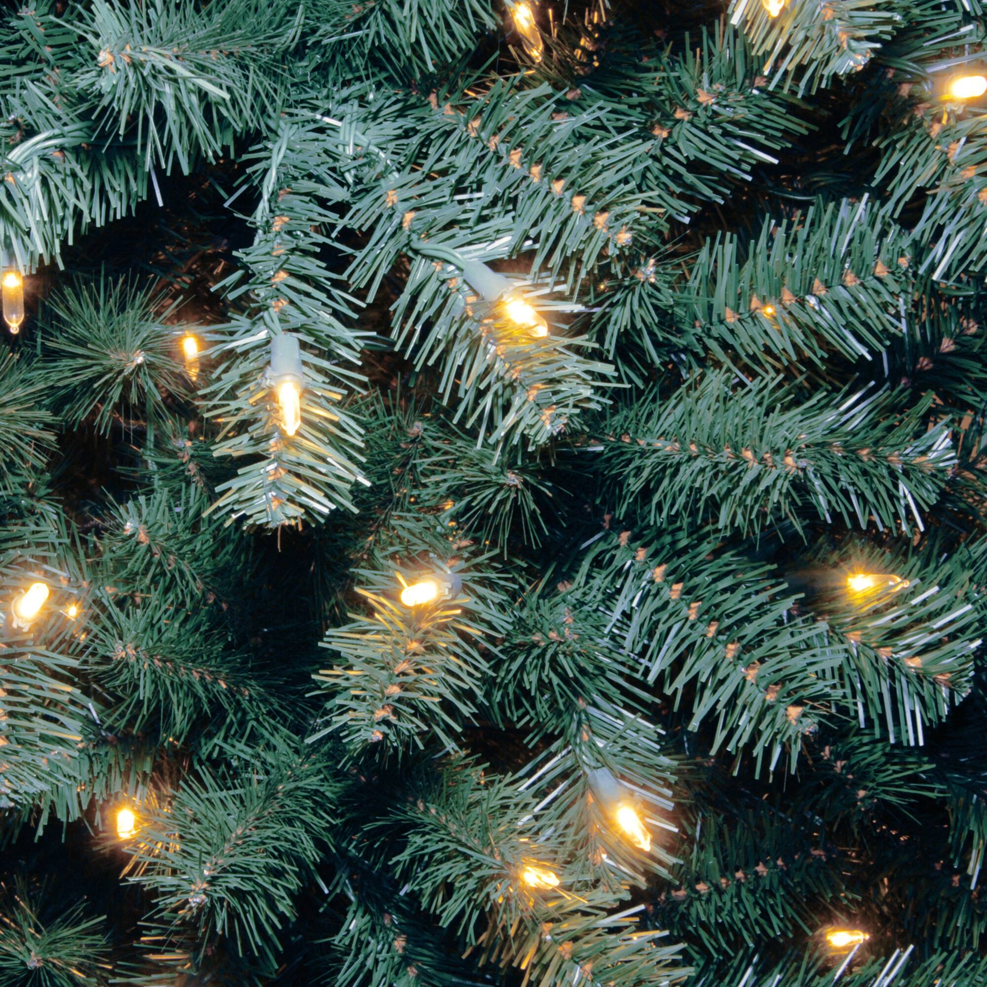 7ft. Pre-Lit North Valley® Blue Spruce Artificial Christmas Tree, Clear Lights